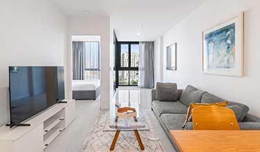 1 Bedroom + Study - study or office space